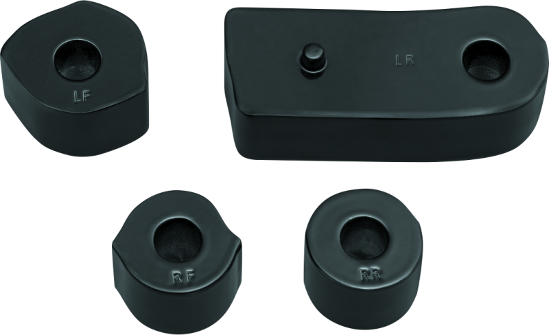 Kuryakyn 7508 Driver Floorboard Spacers 18-Up Softail Models Gloss Black