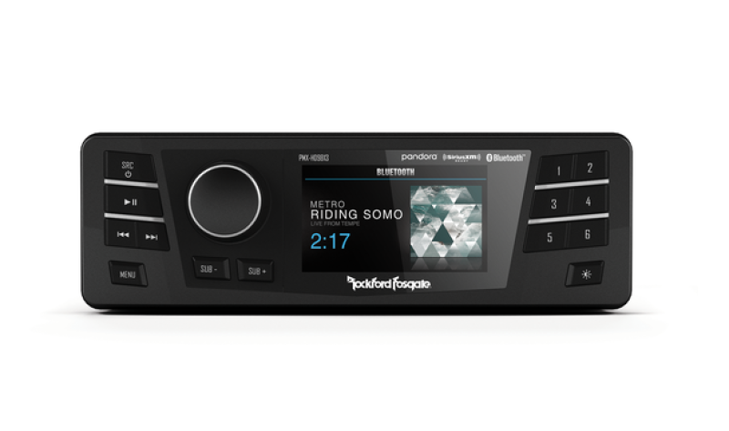 Rockford Fosgate Davidson Digital Media Receiver Head Unit - PMX-HD9813 For Harley Touring 1998-2013