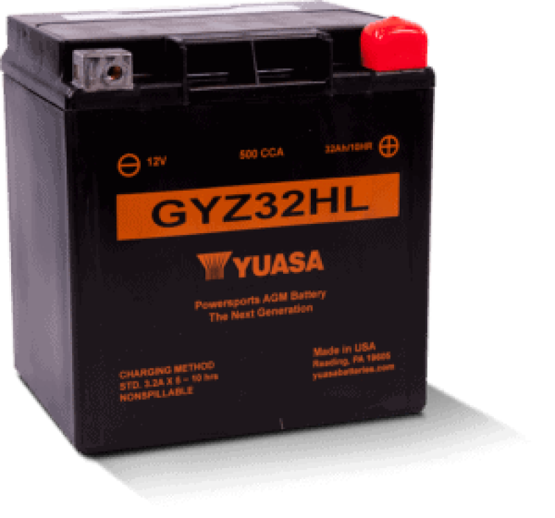Yuasa Battery YUAM732GHL Yuasa GYZ32HL High Performance Maintenance Free AGM 12-Volt Battery