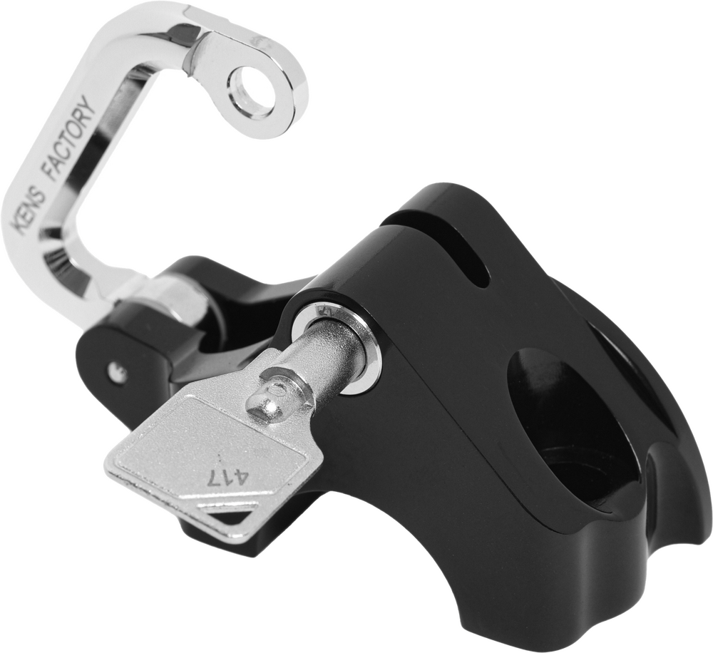 Kens Factory NL Lock & Perch Black BT ` - KFL-10 For Harley Motorcycles 1984-2021