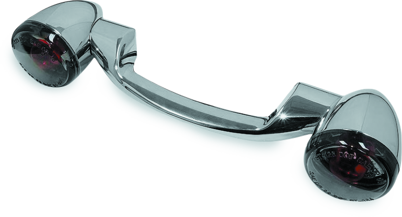 Bikers Choice 491158 91-08 Touring 86-17 Flst Narrow Chrome Rear Turn Signal Bar Kit W/smoke Lens