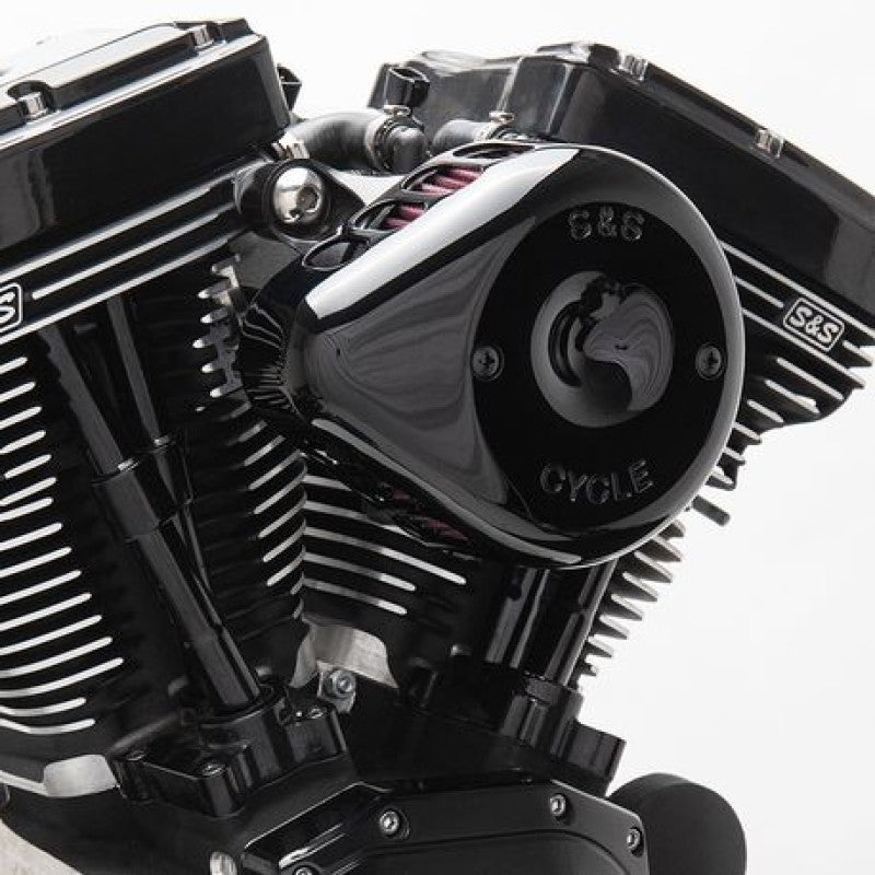 S&S Cycle 2007+ XL Sportster Models Stealth Air Cleaner Kit W Gloss Black Mini Teardrop Cover - 170-0440C For Harley Sportster 2009-2021