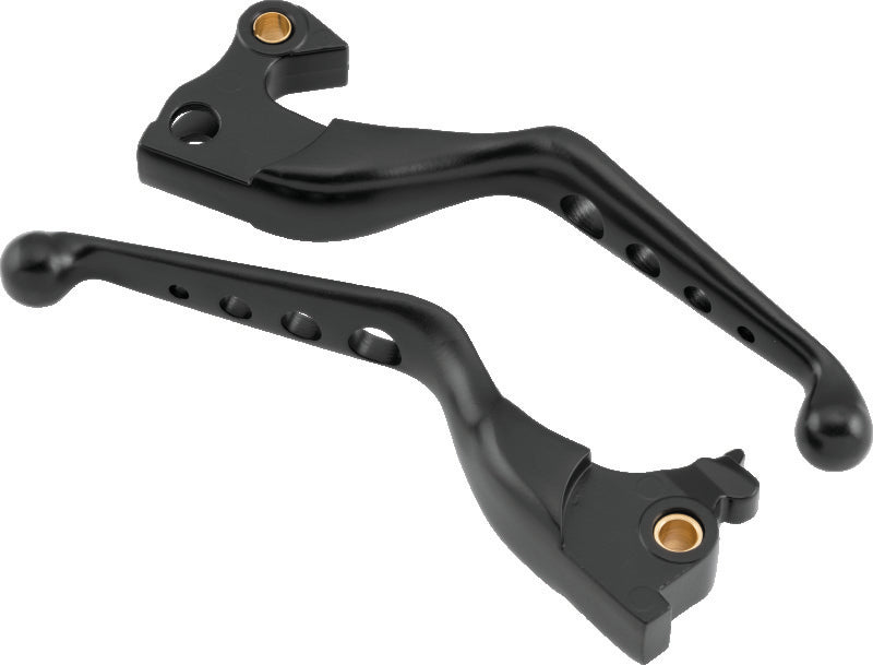 Bikers Choice 490978 14-Up XL Black O Series Holed Lever Set