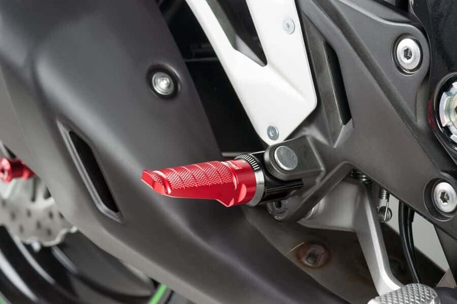 Puig Hi-tech Parts 561-06301R 6301R FOOTPEGS RACING RED