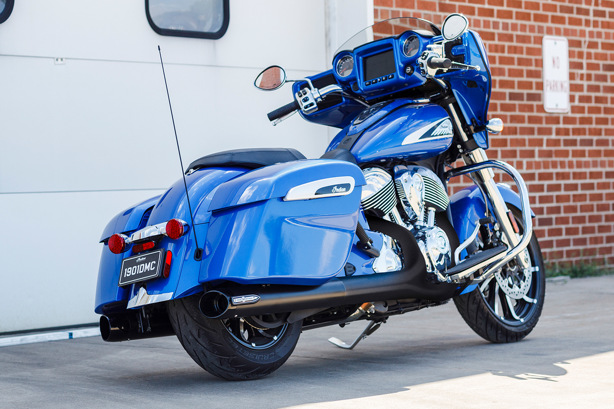 4" Broadhead Slip-On Mufflers - Slash Cut - Black - 1801-1764