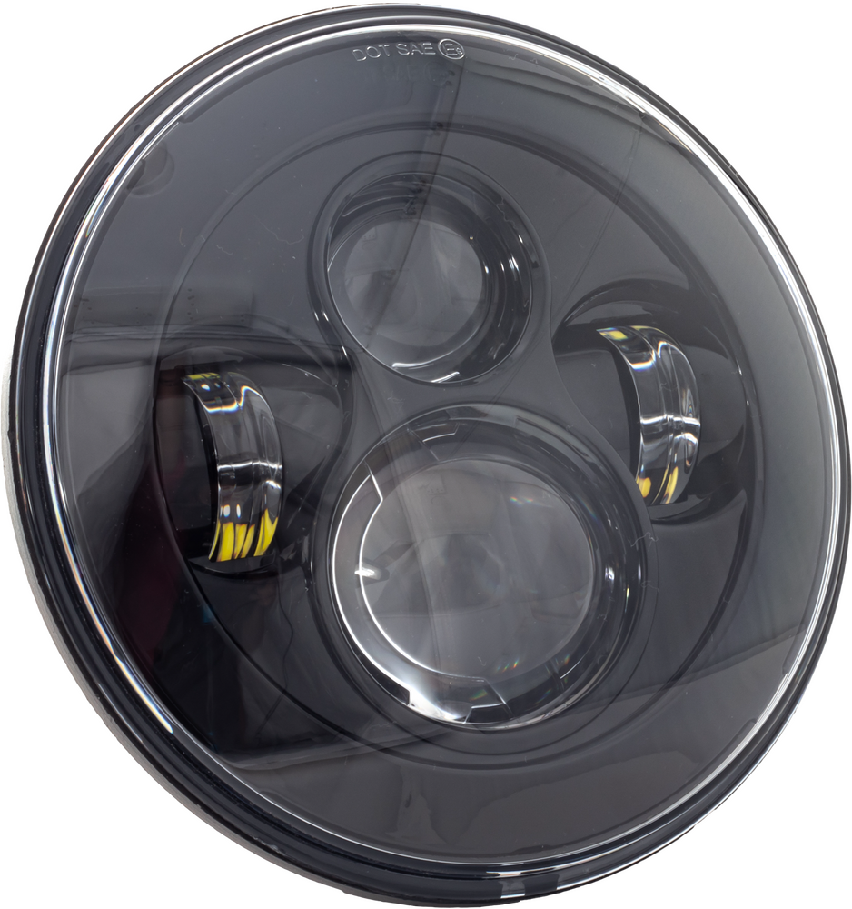 Letric Lighting Co LLC-ILH-7B 7" LED Headlight Black For Indian 2012-2024