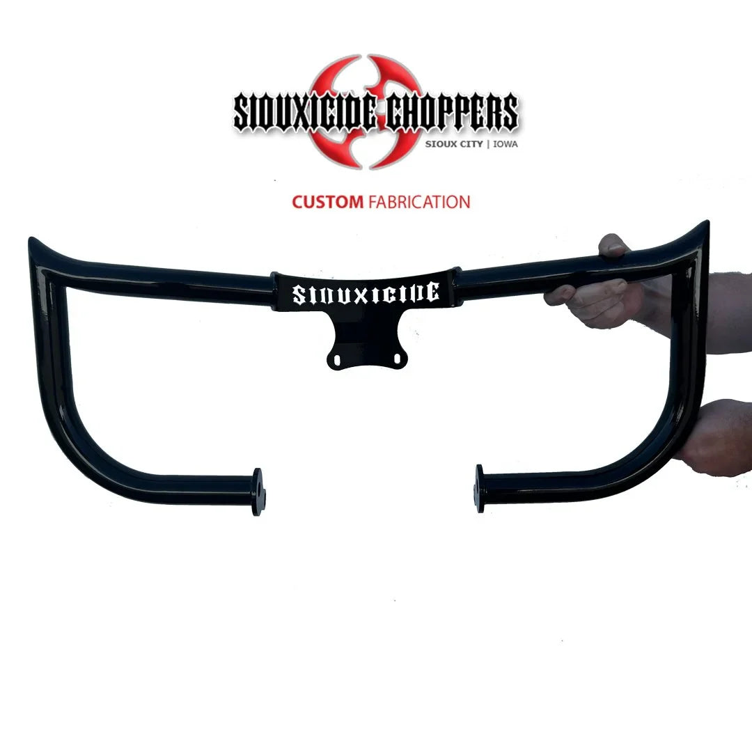 Siouxicide Choppers Chopped Engine Guard Villain Black For Harley Street Glide 2015-2023