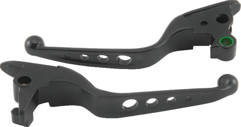 Biker's Choice Bikers Choice Flst Fxst Black O Series Holed Lever Set - 482145 For Harley Softail Fat Boy Flstfbs 2016-2017