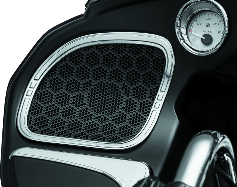 Kuryakyn 7385 Tri-line Speaker Accents For Road Glide Chrome