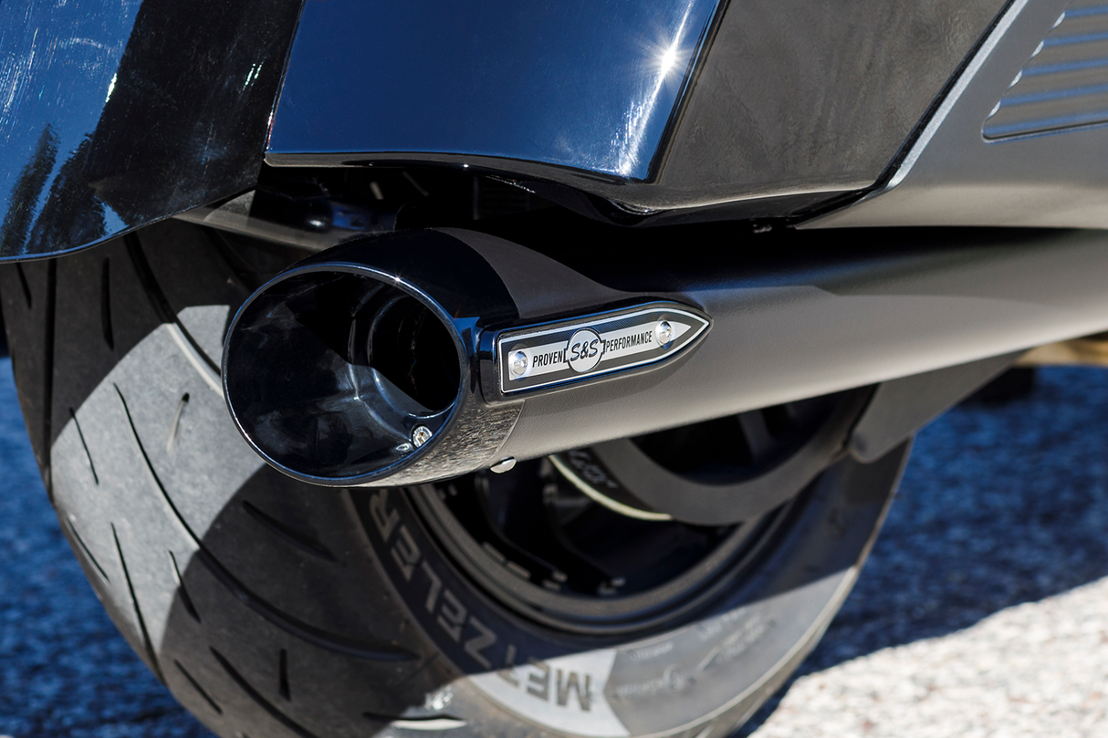 4" Broadhead Slip-On Mufflers - Slash Cut - Black - 1801-1764