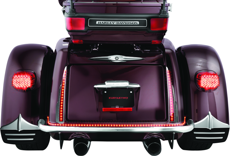 Kuryakyn 7220 Rear Mud Flaps For Trikes Chrome