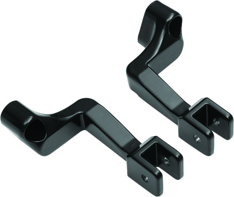 Kuryakyn Passenger Peg Mounts Indian Models Gloss Black - 5830 For Indian 2014-2020