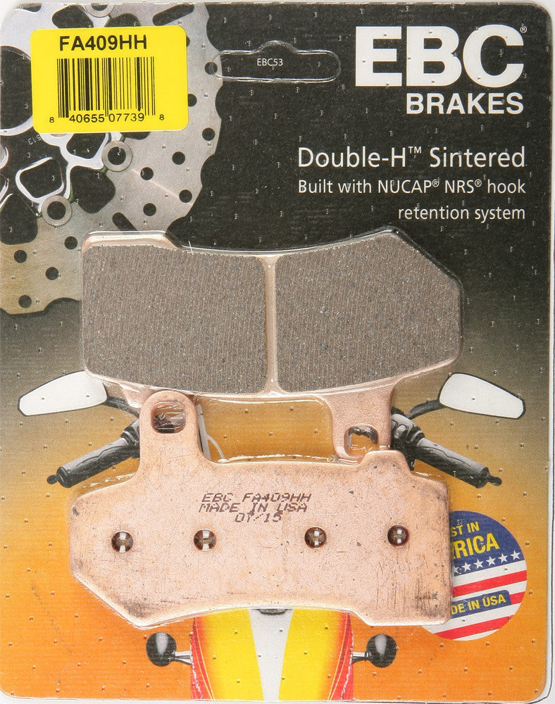 Ebc 15-409H FA409HH BRAKE PADS FA409HH DOUBLE-H SINTERED