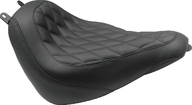 Mustang Motorcycle 76180 Mustang 00-15 Harley Softail Standard Rear Tire Wide Touring Passenger Seat W/studs - Black
