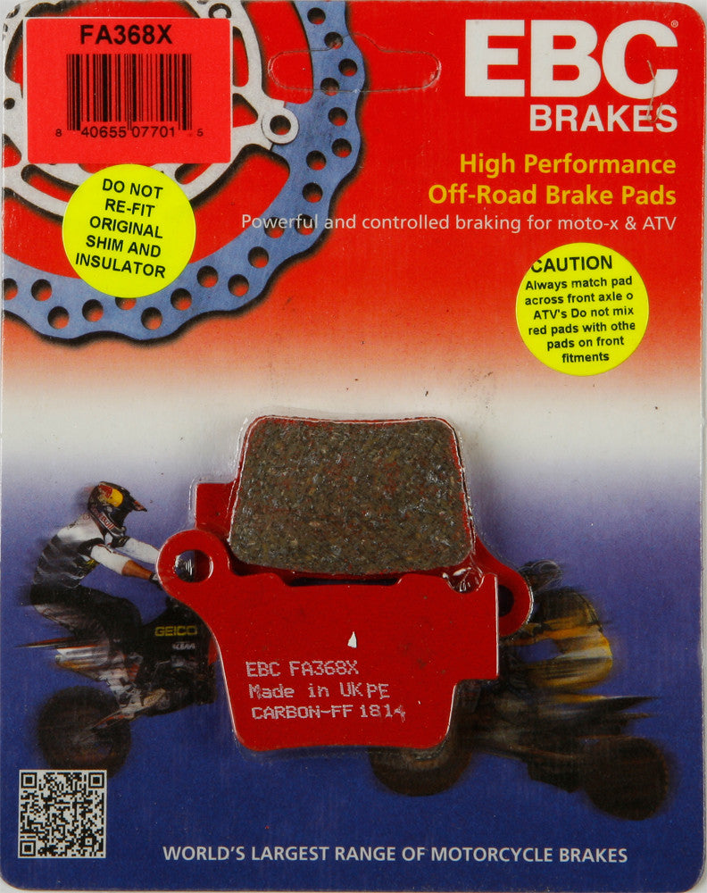 Ebc 15-368X FA368X BRAKE PADS