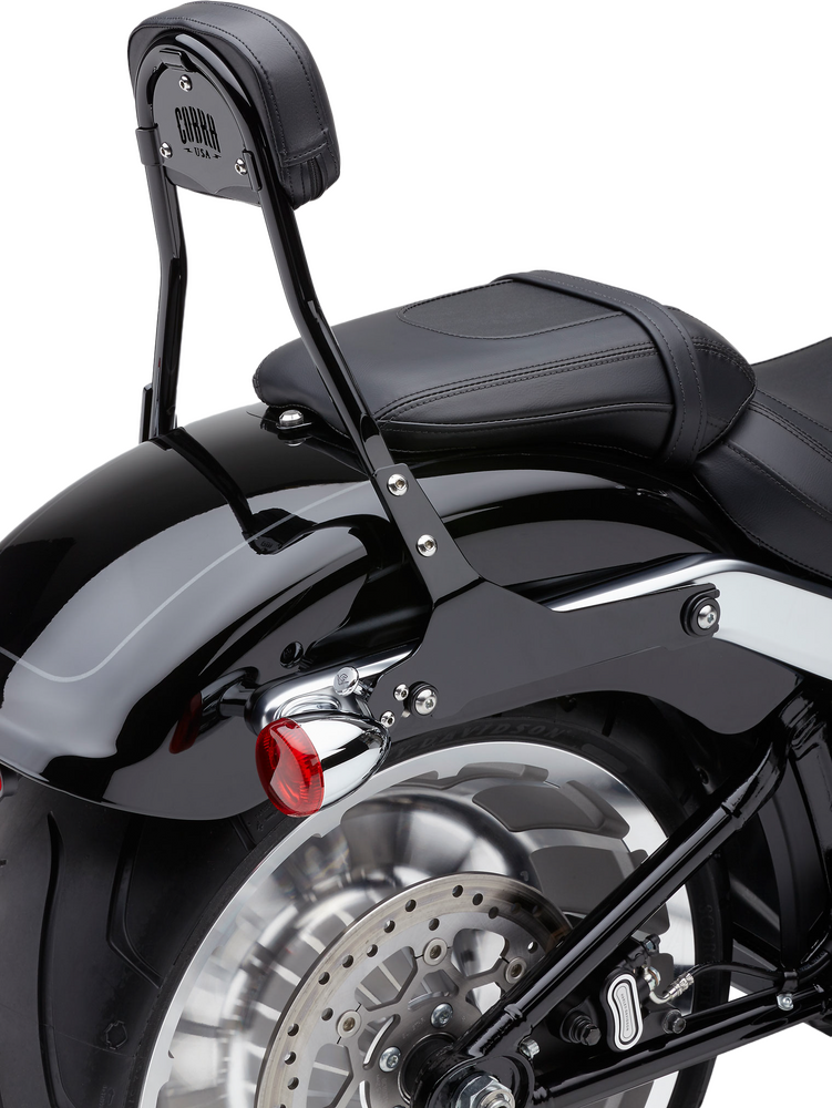 Cobra Detachable Backrest Round Black Flfb S Fxbr S - 602-2007B For Harley Softail 2018-2023