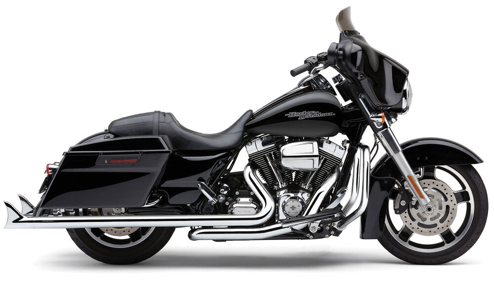 Cobra 82-96090 6974 SPEEDSTER DUALS FISHTAIL CHROME FLH/FLT 10-16