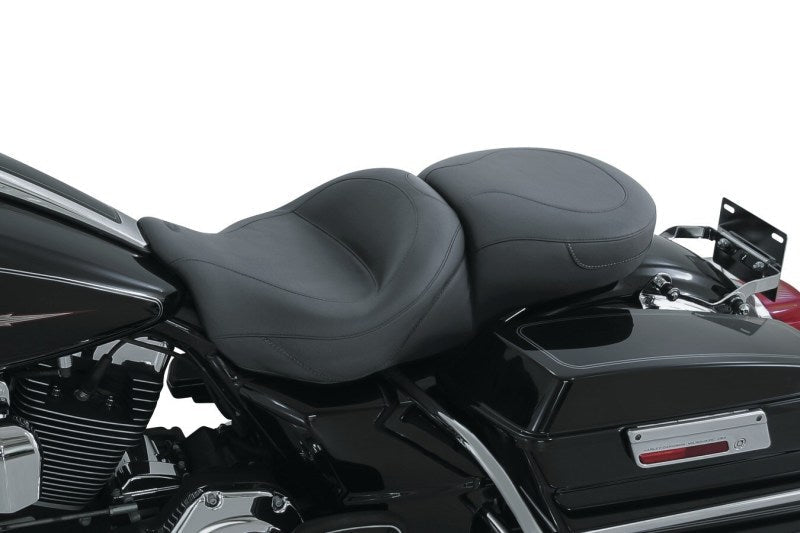 Mustang Motorcycle Electra Glide Standard Rd Glide, Rd King, Street Glide Touring 1PC Seat Black - 76033 For Harley Touring 2008-2021