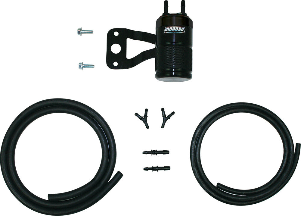 Moroso Air OIL Separator Twin CAM With Stock Air Cleaner Black - 85714 For Harley Motorcycles 1999-2017