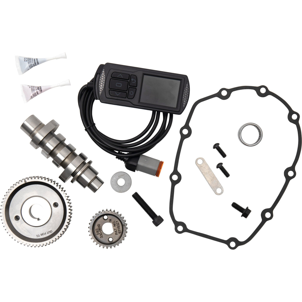 S&S Cycle 475 Camshaft Kit With Dynojet PV-3 475G Gear Drive M8 Touring - 330-0726 For Harley Touring 2017-2019
