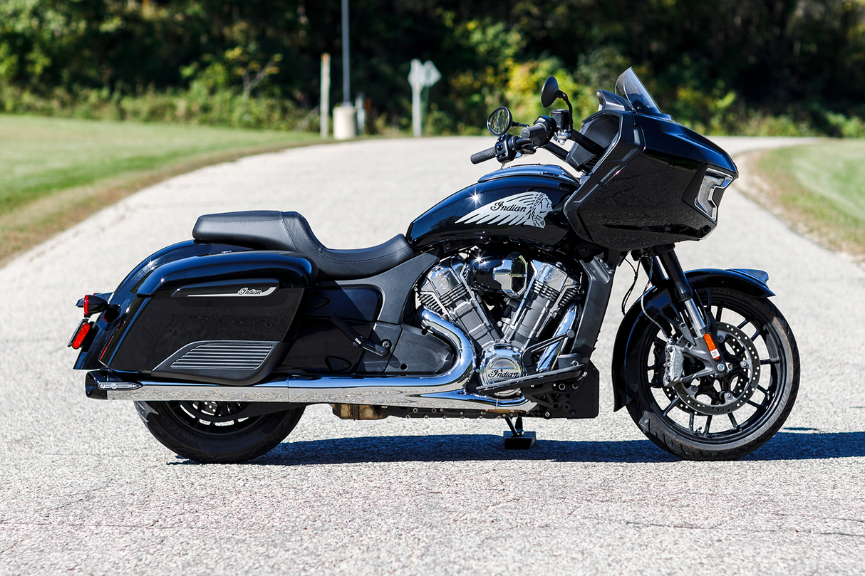 4" Broadhead Slip-On Mufflers - Slash Cut - Chrome - 1801-1765