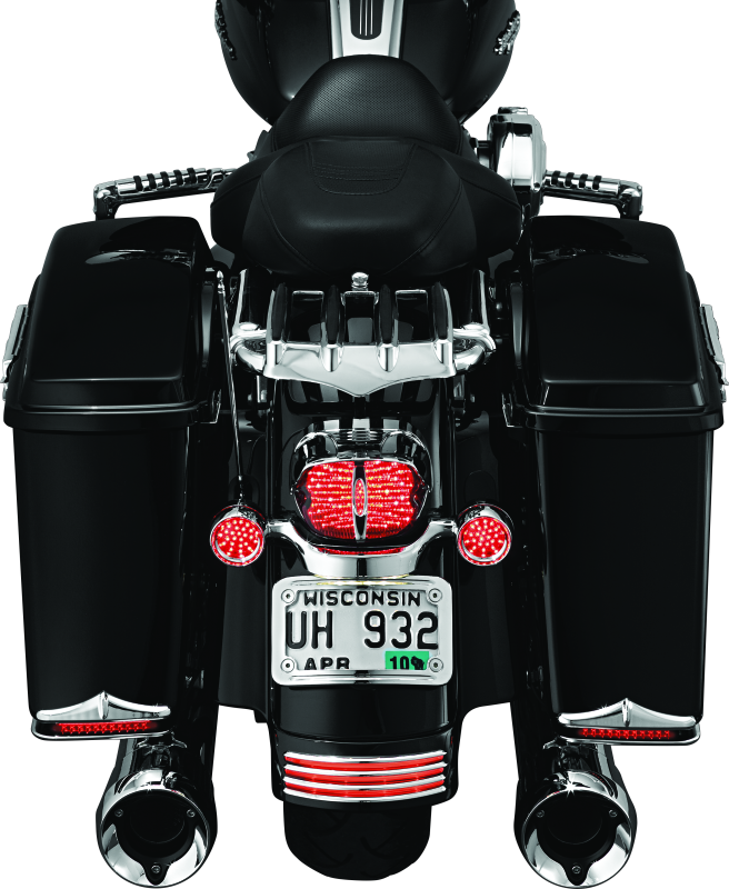 Kuryakyn 3157 Curved License Plate Mount Chrome