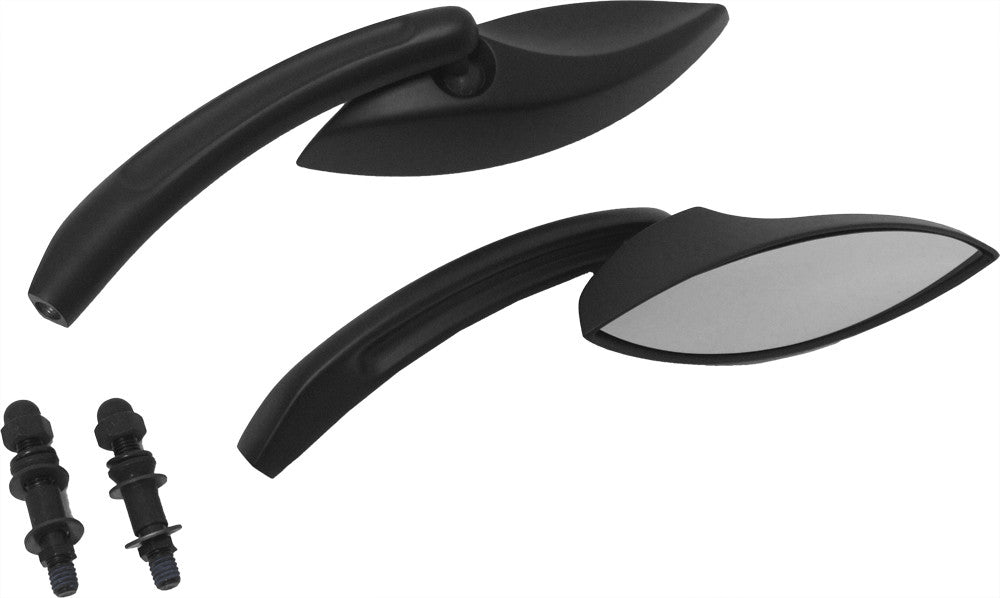 Harddrive 18-222 Mirrors Chrome Eliptical Chrome For Harley Motorcycles 1970-2018