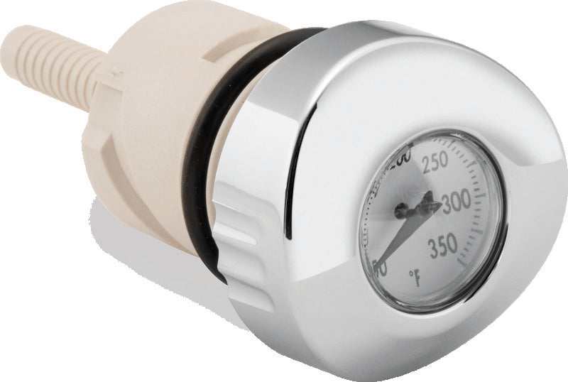 Bikers Choice 488793 04-Up Sportster White Face Oil Temperature Gauge Dipstick