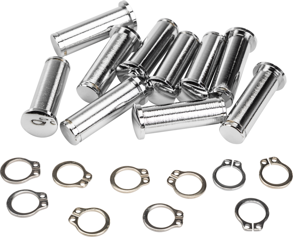 Harddrive Pivot PIN & Circlip Clutch ` Chrome - 051207 For Harley Motorcycles 2008-2019