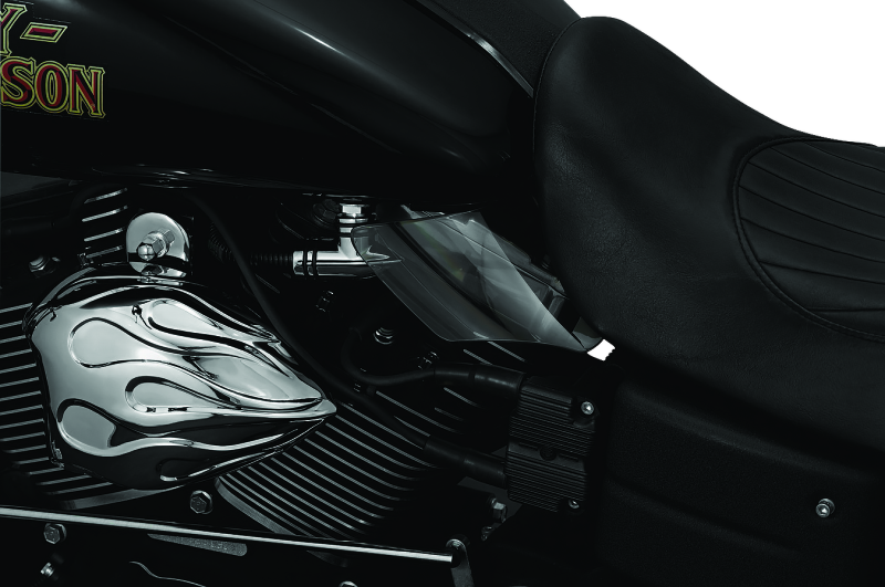 Kuryakyn Saddle Shields Heat Deflectors Smoke - 1317 For Harley Dyna 1999-2017