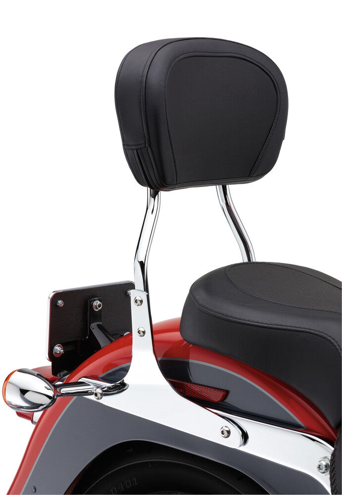 Cobra Standard Sissy Bar Round Chrome Flst C N S SC - 602-1254 For Harley Softail 2000-2017