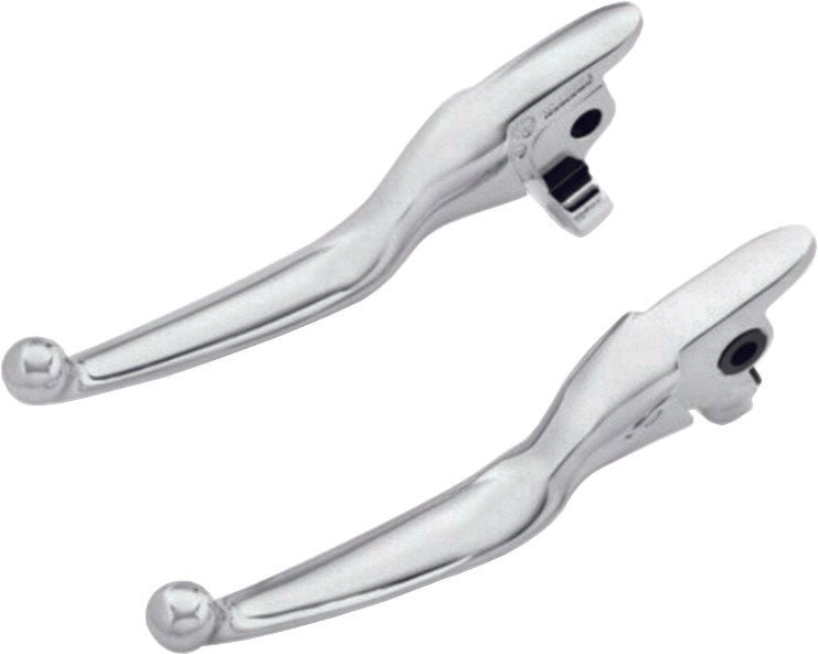 Harddrive 053884 Smooth Lever SET Chrome FLT Except TRI Glide For Harley Touring 2017-2019