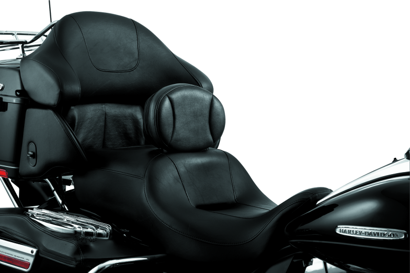 Kuryakyn Plug-In Driver Backrest Chrome - 1670 For Harley Touring 1997-2021