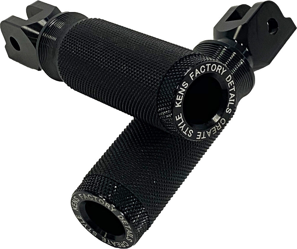 Kens Factory 563-03050 KFP-04 NL RIDER FOOT PEGS BLACK M8 SOFTAIL