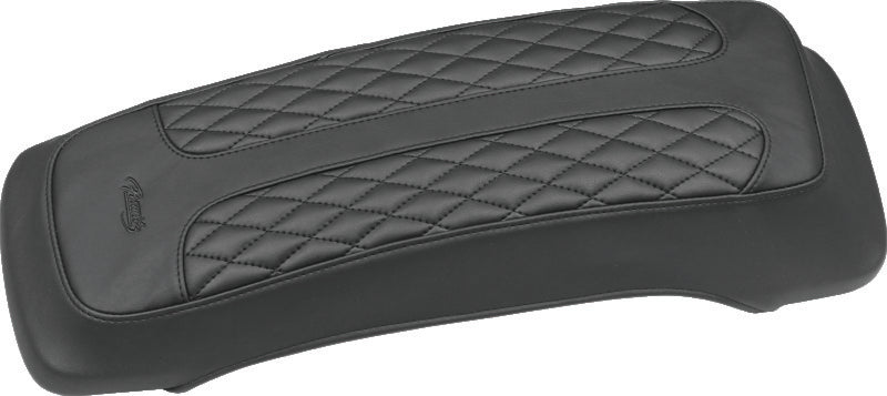 Mustang Motorcycle Mustang Early FL Touring Saddlebag Lid Covers W Studs Black - 77605 For Harley Touring 1996-2013