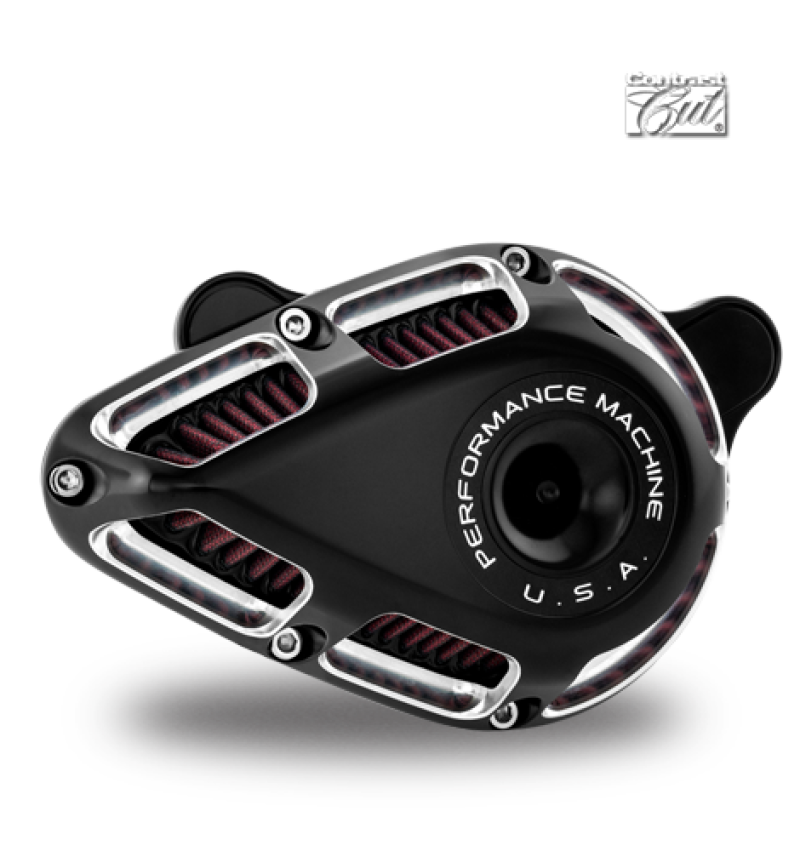 Performance Machine 0206-2114-BM 91-Up XL Jet Air Cleaner - Contrast Cut