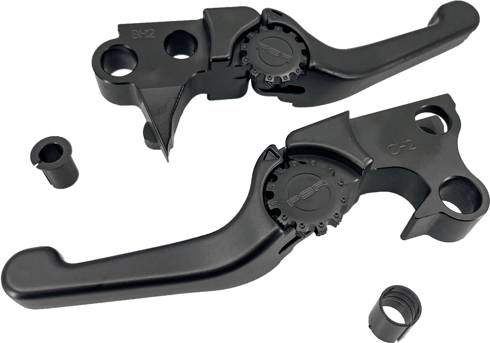 Psr Anthem Shorty Lever SET Black BT (with Exceptions) - 12-01651-22 For Harley Motorcycles 1996-2017