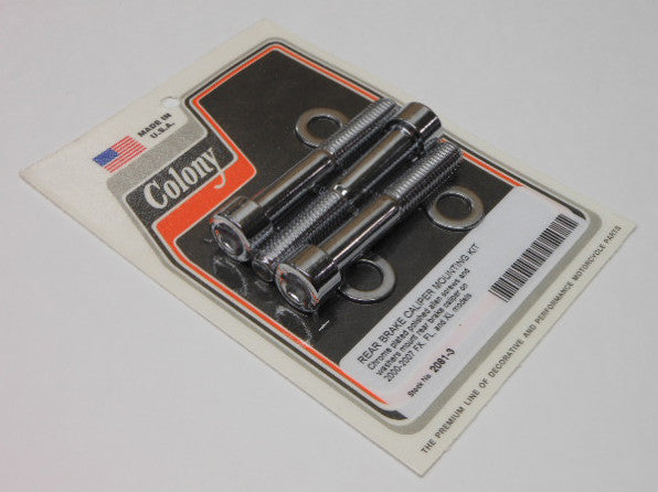 Colony Machine Rear Caliper Mount Kit - 2081-3 For Harley 2000-2007