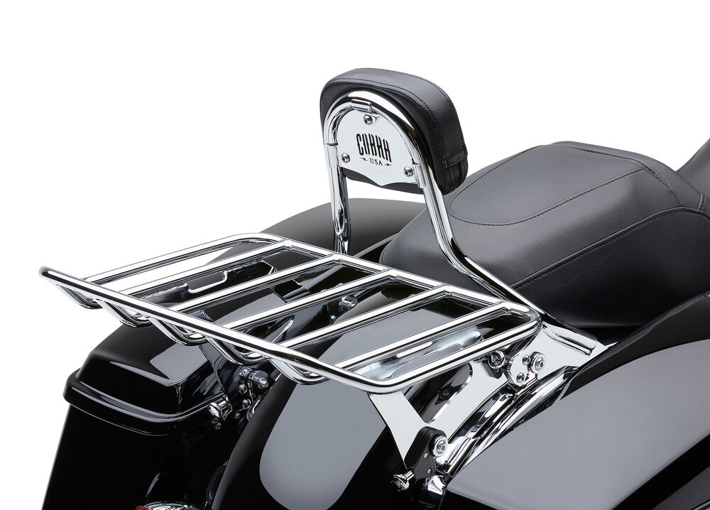 Cobra Detach BIG-A Luggage Rack Chrome FLH FLT - 602-2601 For Harley Touring 1997-2008