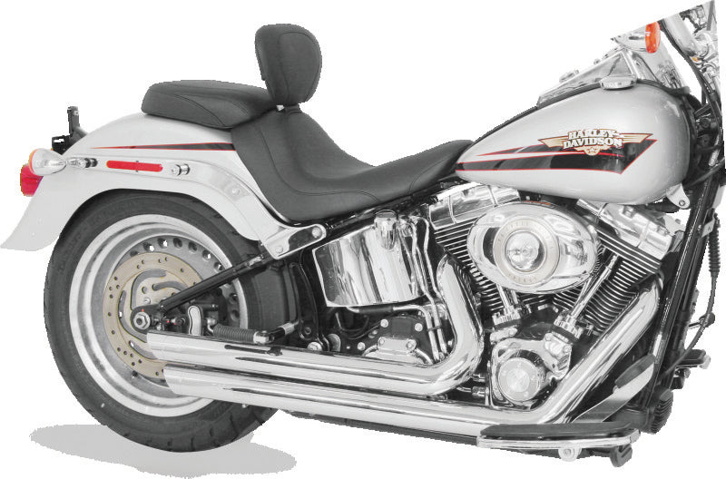 Mustang Motorcycle Rd King, Str Glide, Eagle Touring 1PC Seat Deluxe Black - 76738 For Harley Road King 1997-2007
