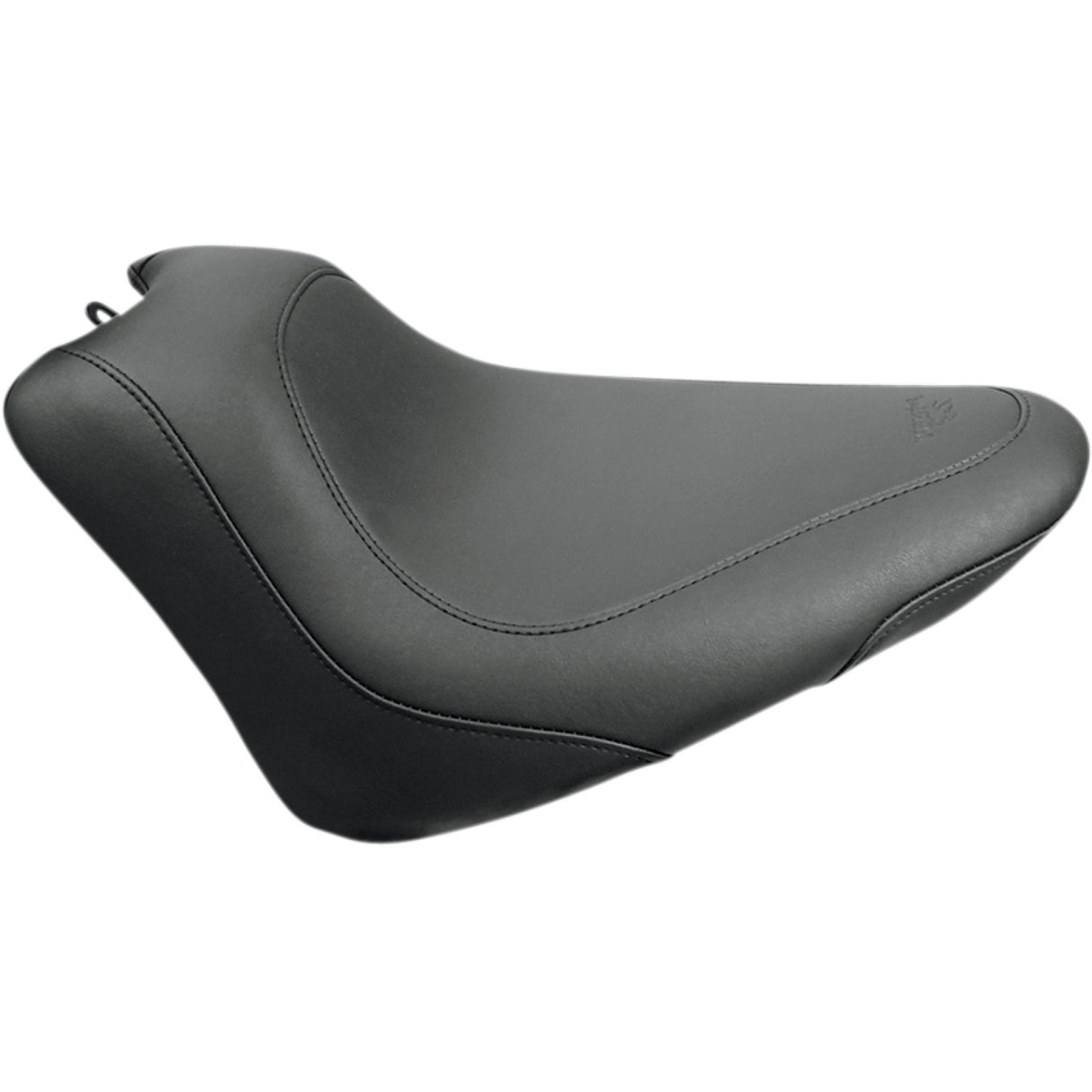 Mustang Wide Tripper™ Solo Seat Without Backrest Smooth Black - 76760 For Harley Blackline / Softail Slim 2011-2017