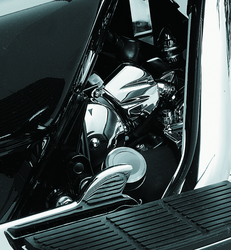 Kuryakyn 9050 Solenoid Cover 90-06 Big Twins 91-19 XL Sportsters Chrome