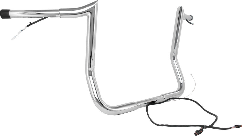 Paul Yaffe Bagger Nation 14" Monkey Bagger Bar Prewired Chrome `14 - MBBPW-14 C For Harley Electra Glide 2010-2019