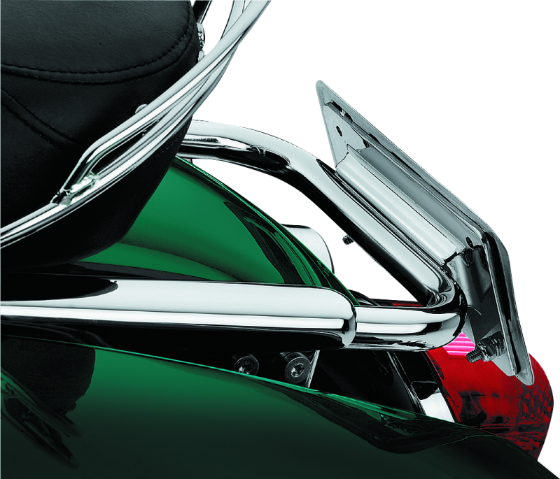 Kuryakyn 113 Laydown License Plate Holder 97-08 Touring Chrome
