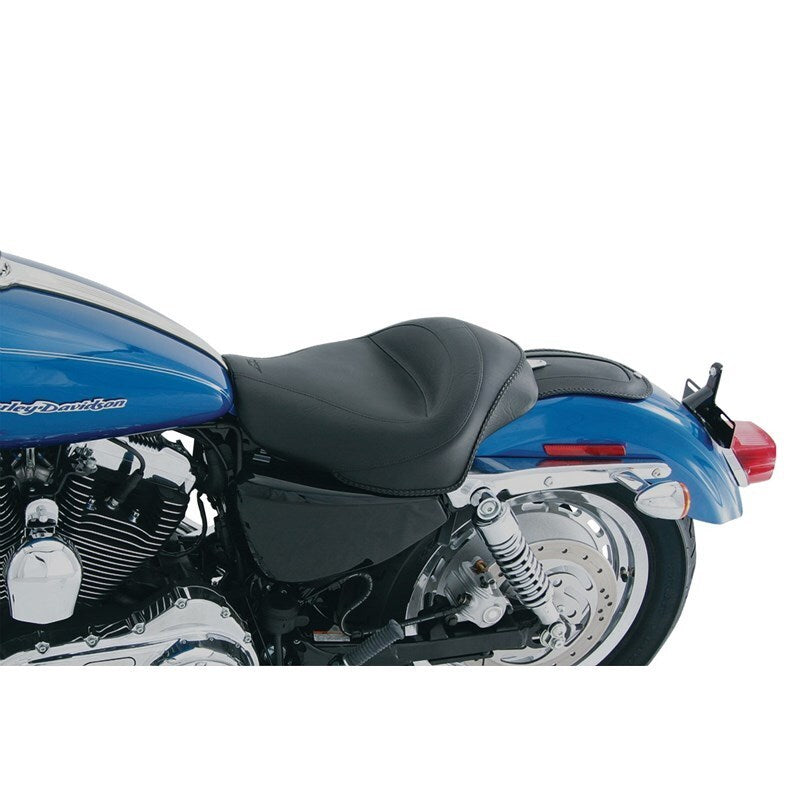 Mustang Motorcycle Mustang 4.5 GAL Standard Touring Solo Seat Black - 76159 For Harley Sportster 2004-2021