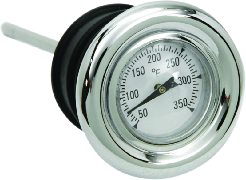 Bikers Choice 492884 70-86 FL FX 70-78 Xlch Chrome Oil Dipstick With Temp Gauge Replaces H-D 62635-79T