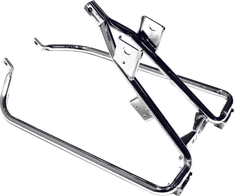 Harddrive 302267 Saddlebag Support Kit Chrome For Harley Motorcycles 1993-2013
