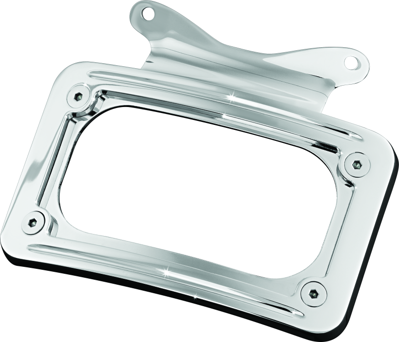 Kuryakyn 3157 Curved License Plate Mount Chrome