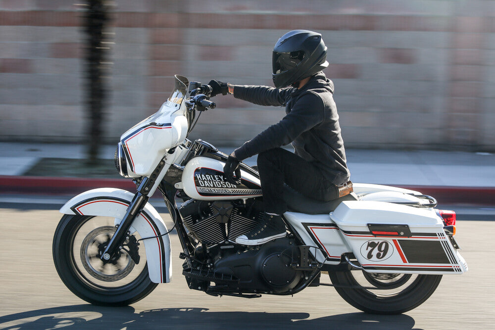 Burly Brand MX Style Passenger Boards Black FLT - B13-1051B For Harley Touring 1993-2024