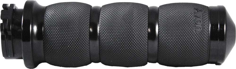 Avon Air Cushioned Grips Heated Black - AIR-90-ANO-HT For Harley Motorcycles 1984-2018